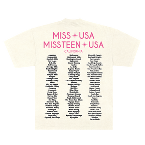 MISS CALIFORNIA USA PALM SPRINGS EXCLUSIVE TEE - OFF WHITE