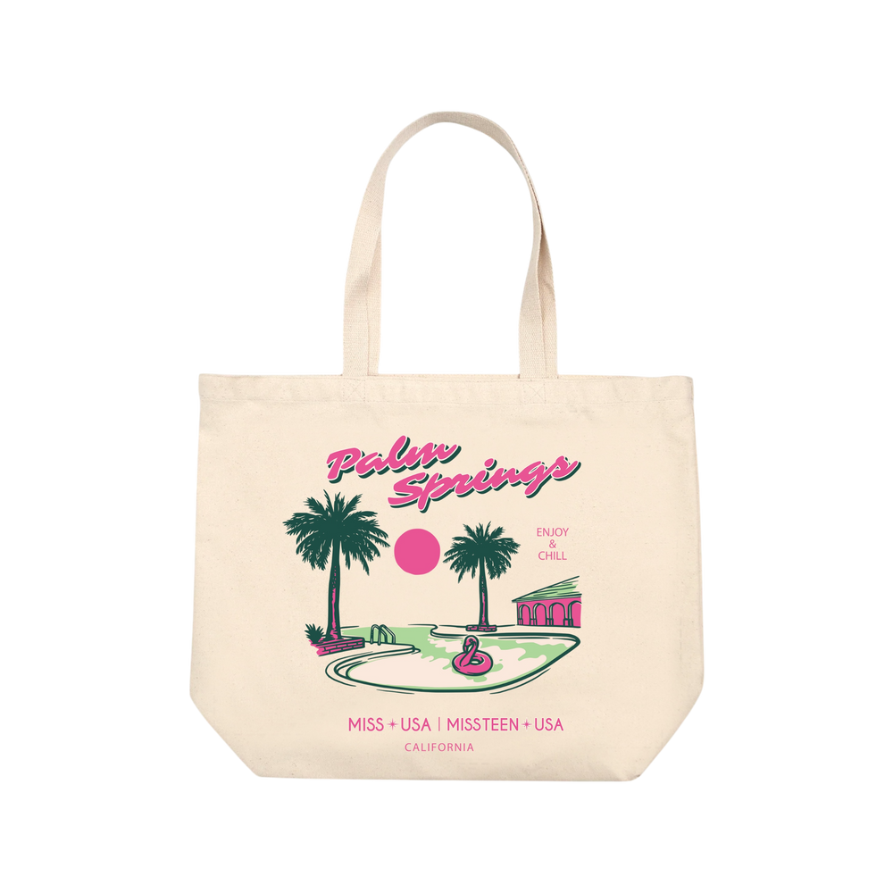 MISS CALIFORNIA USA TOTE BAG - NATURAL