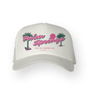 MISS CALIFORNIA USA FOAM TRUCKER HAT - OFF WHITE
